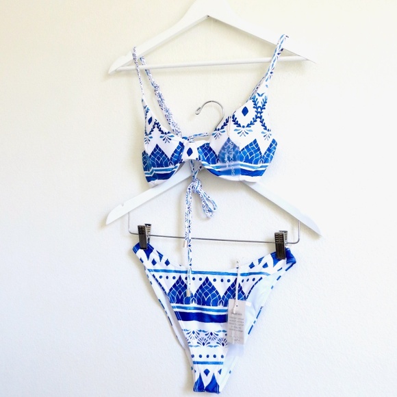 NEW! Kenny Flowers The Espana Underwire Bikini Top & Sporty Bottom Set SZ M - Picture 11 of 16